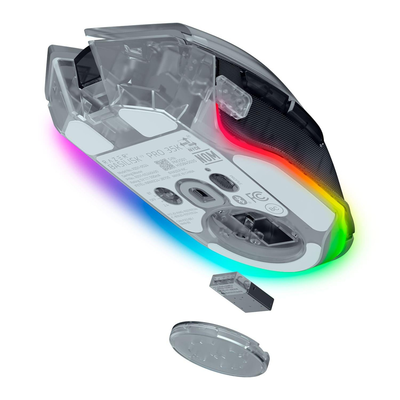 Мышь Razer Basilisk V3 Pro 35K Phantom White Edition (RZ01-05240400-R3G1)