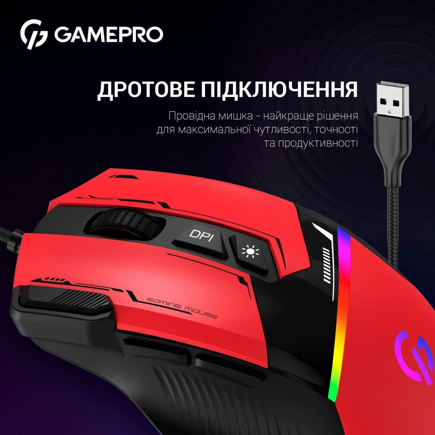 Мышь GamePro GM300R (GM300R)
