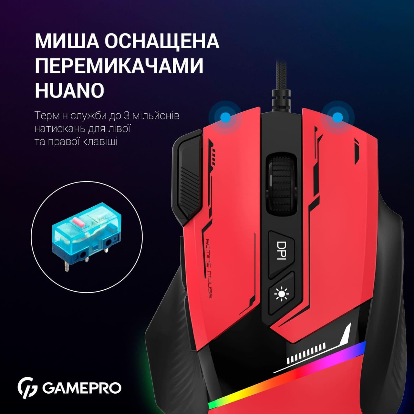 Мышь GamePro GM300R (GM300R)