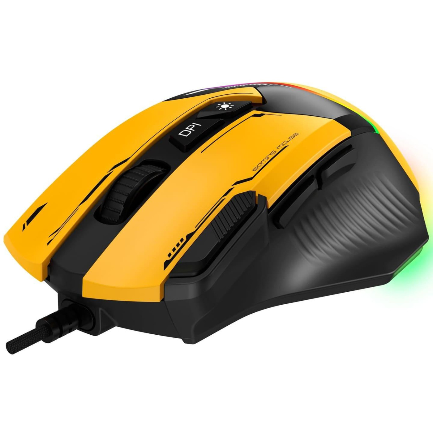 Миша GamePro GM300Y RGB USB Yellow (GM300Y)