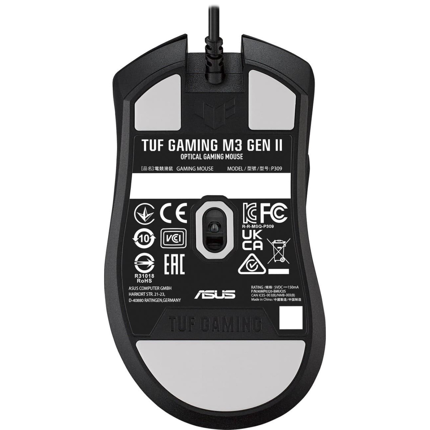 Миша ASUS TUF Gaming M3 GEN II RGB USB Black (90MP0320-BMUA00)