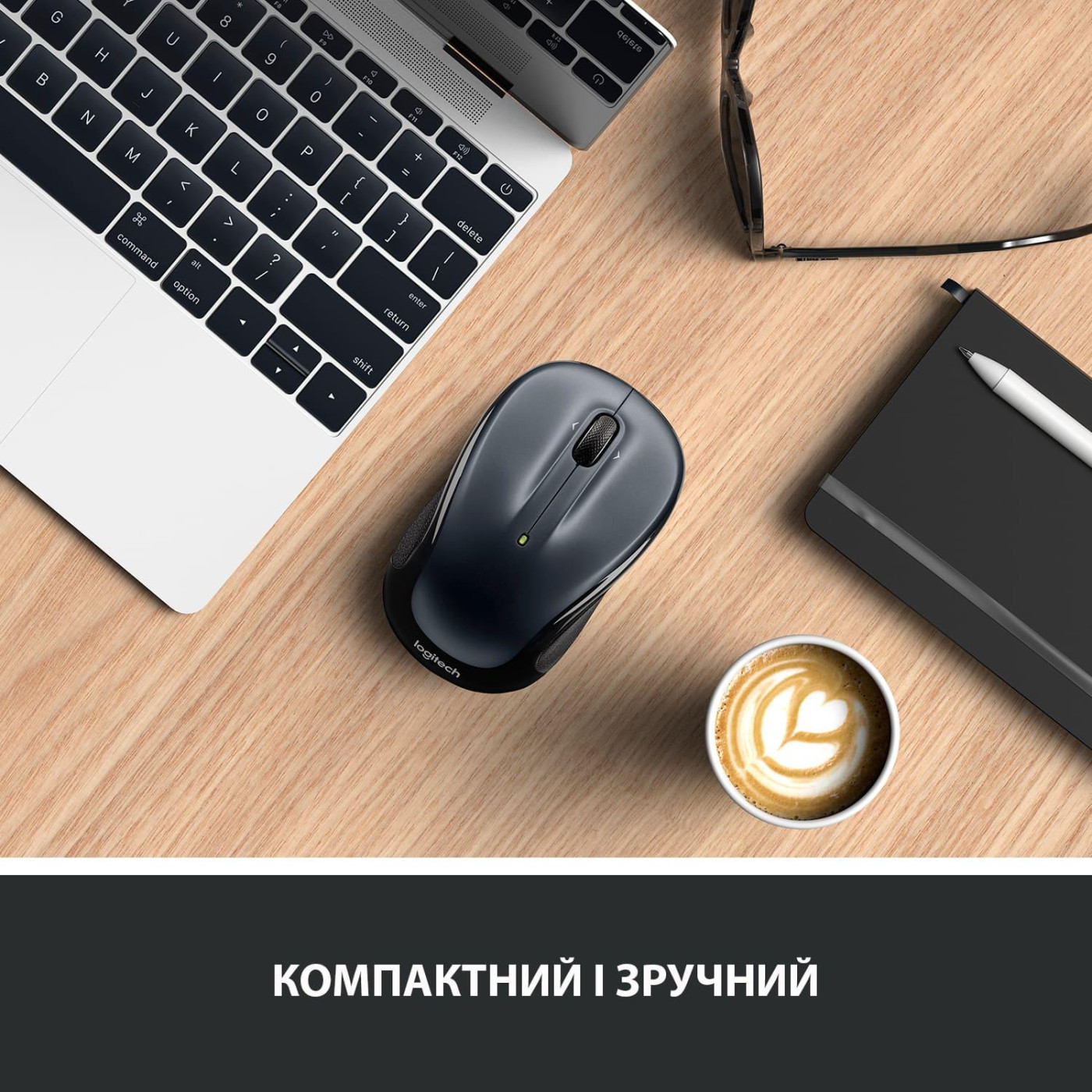 Бездротова миша Logitech M325s Wireless Dark Silver (910-006812)