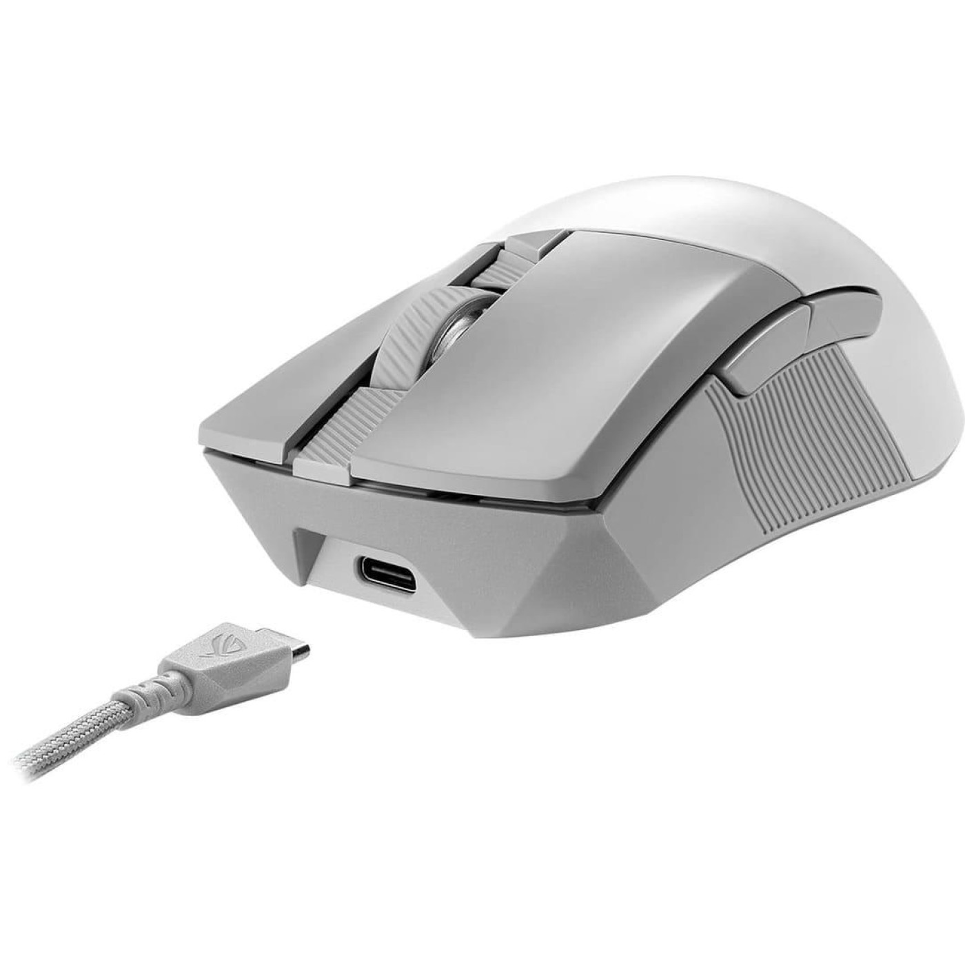 Бездротова миша ASUS ROG Gladius III AimPoint RGB USB-A/WL/BT White (90MP02Y0-BMUA11)
