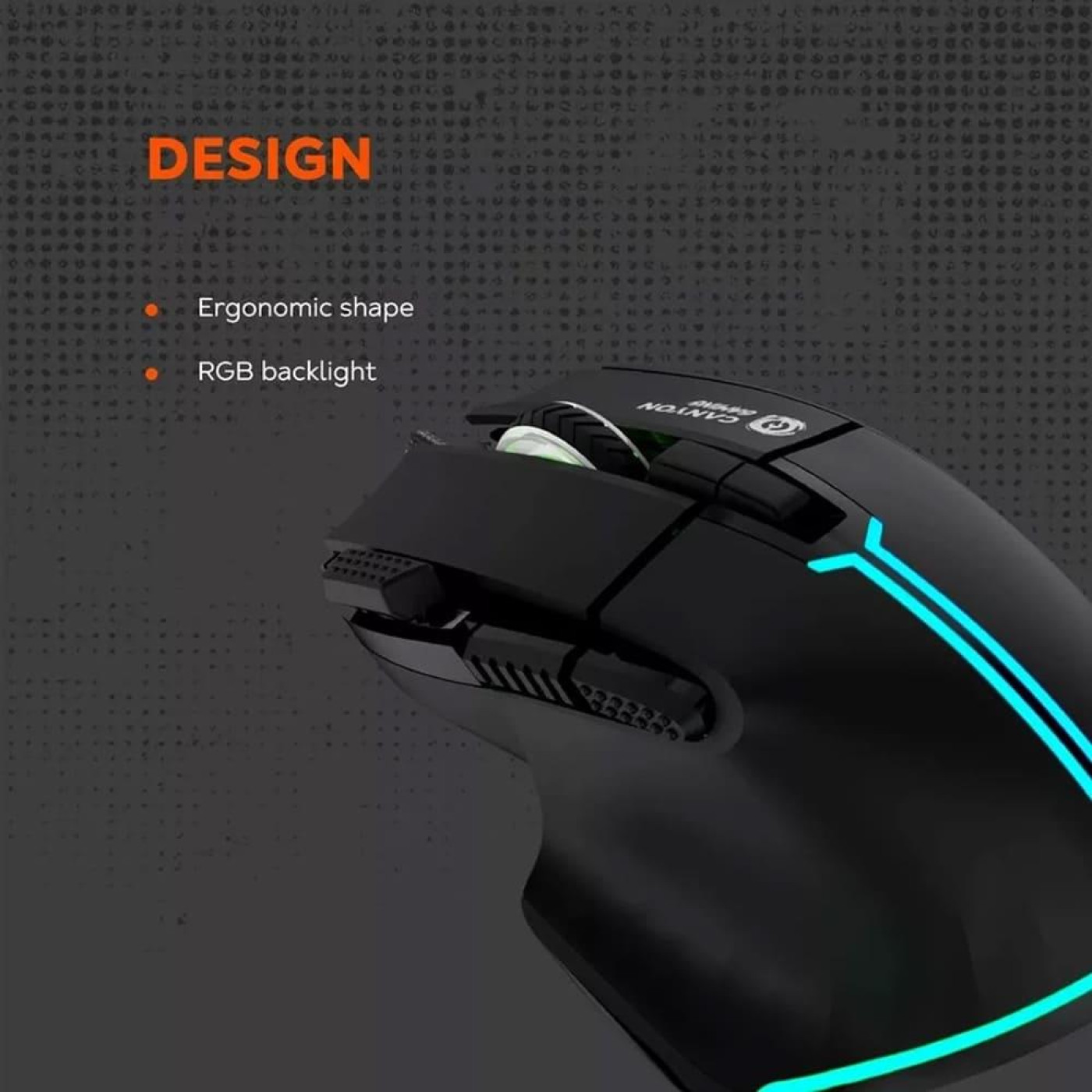 Мышь Canyon mouse Fortnax GM-636 RGB 9buttons Wired Black (CND-SGM636B)