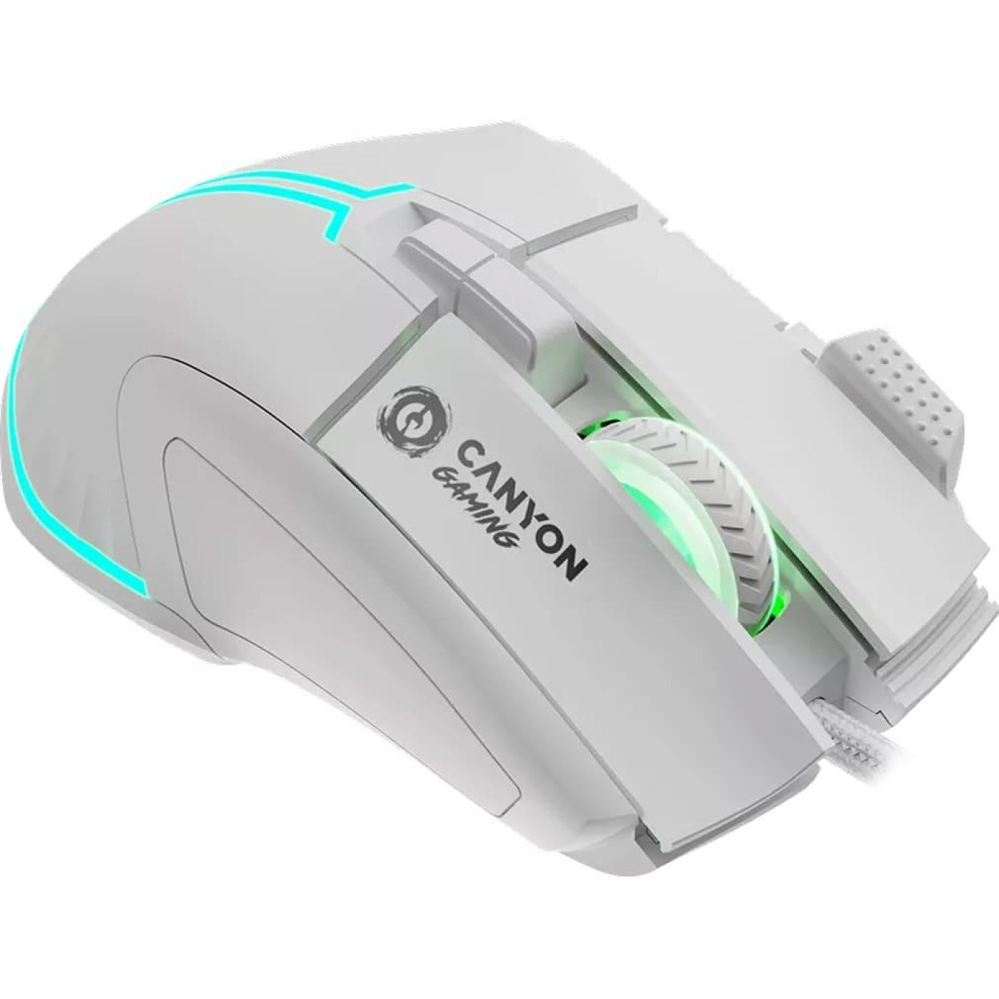 Мышь Canyon mouse Fortnax GM-636 RGB 9buttons Wired White (CND-SGM636W)