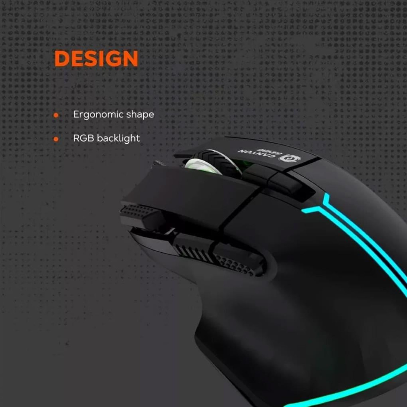 Мышь Canyon mouse Fortnax GM-636 RGB 9buttons Wired White (CND-SGM636W)