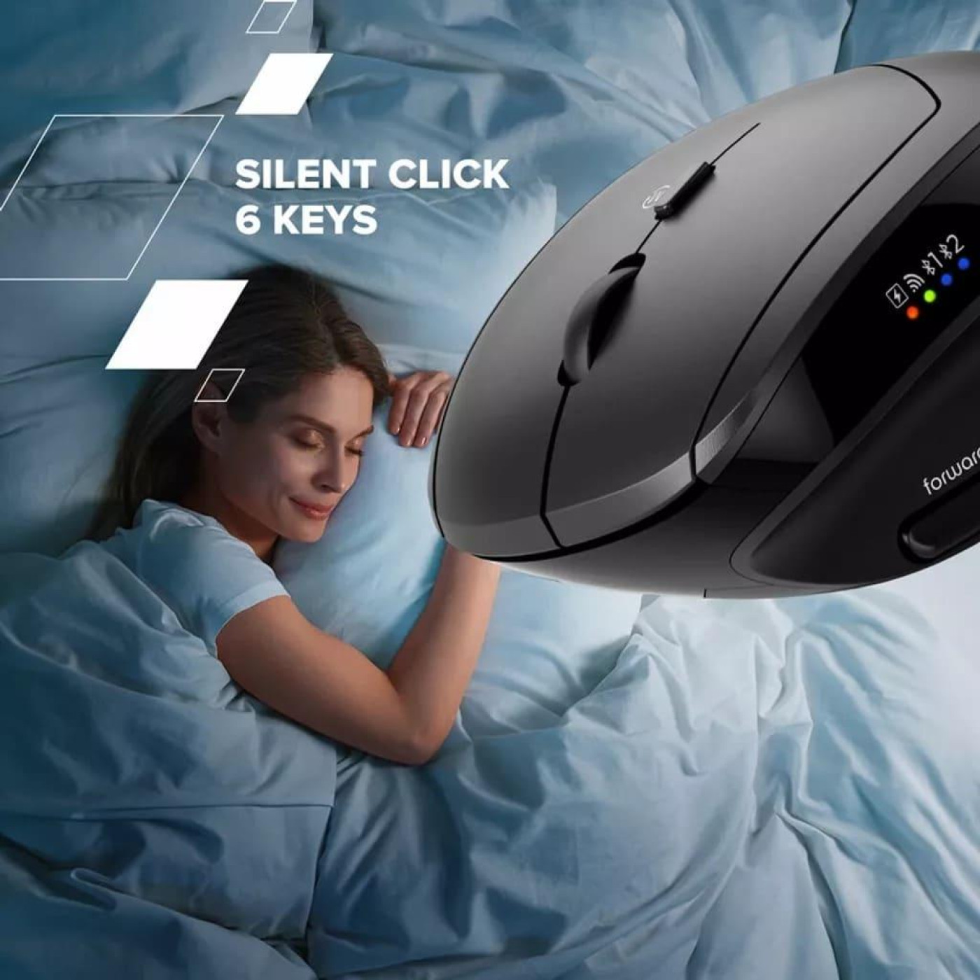 Мышь Canyon mouse MW-25 Ergonomic LED AA Dual mode Wireless Black (CNS-CMSW25)