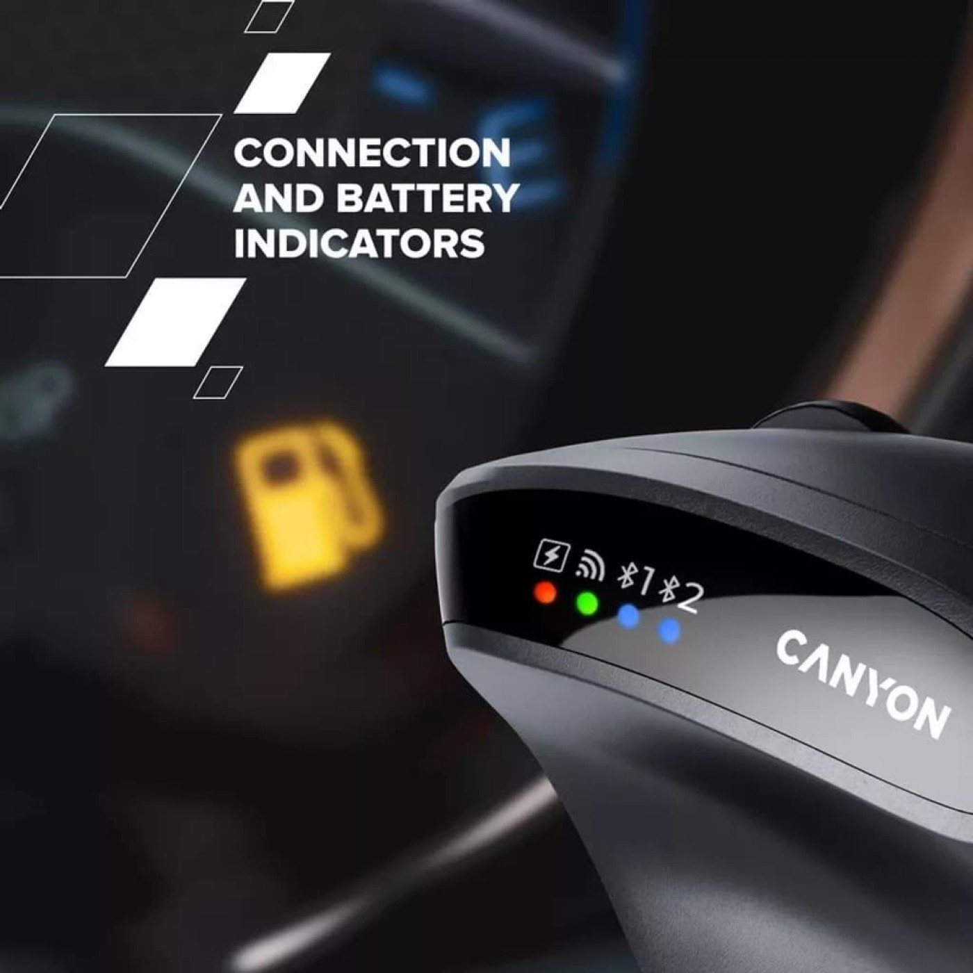 Мышь Canyon mouse MW-25 Ergonomic LED AA Dual mode Wireless Black (CNS-CMSW25)