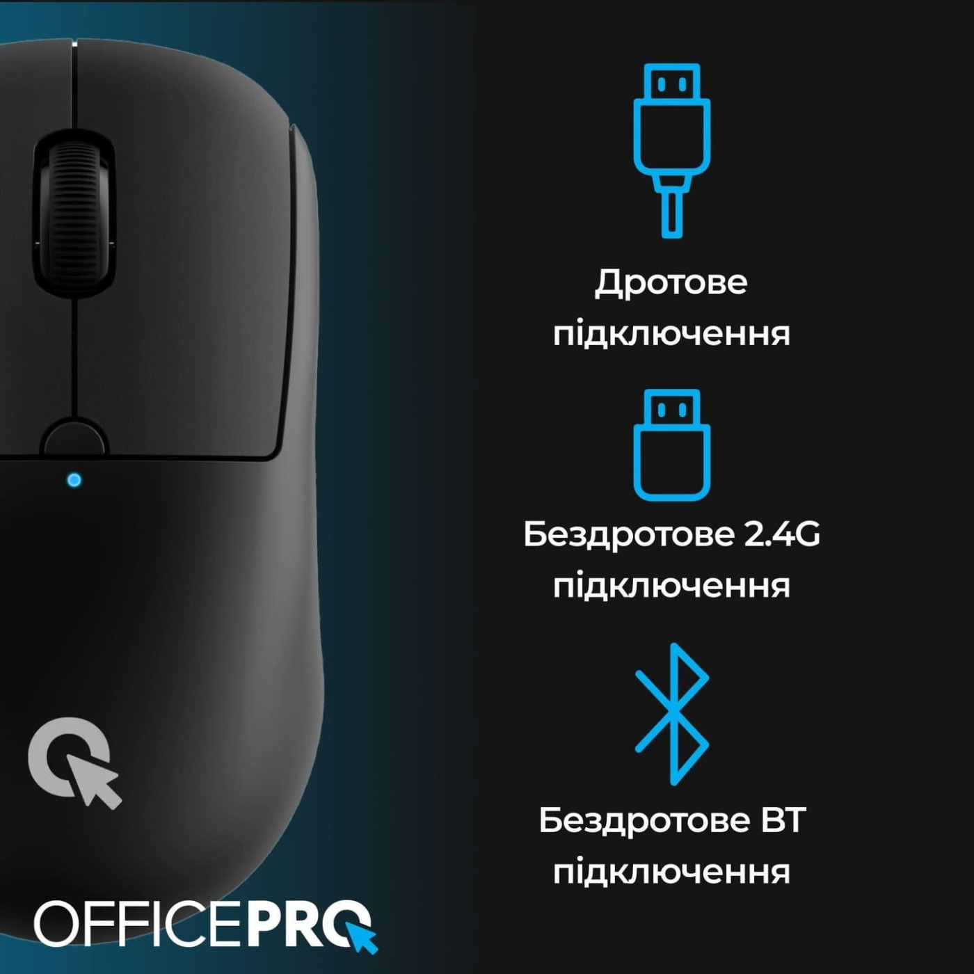 Мышь OfficePro M307B Wireless (M307B)