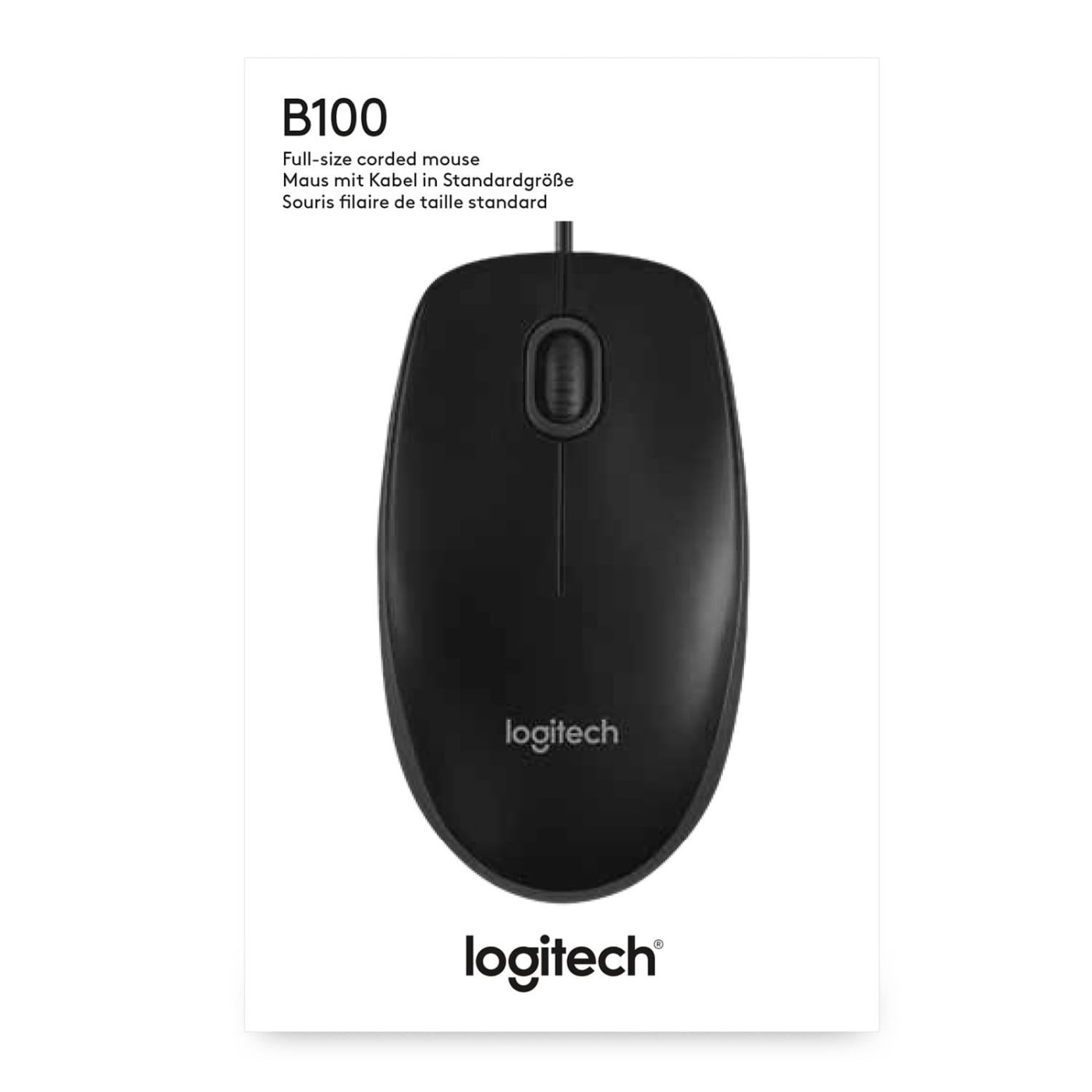 Мышь Logitech B100 USB Black (910-003357)