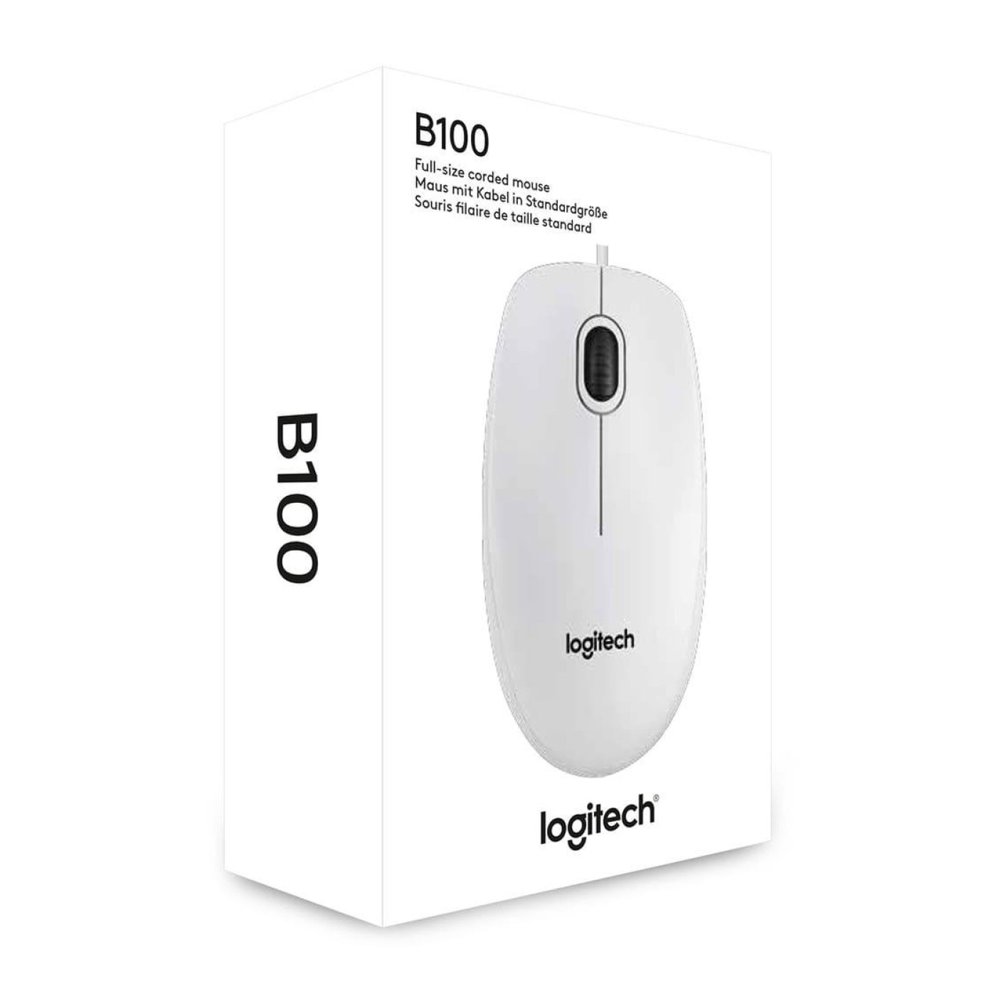 Мышь Logitech B100 USB White (910-003360)