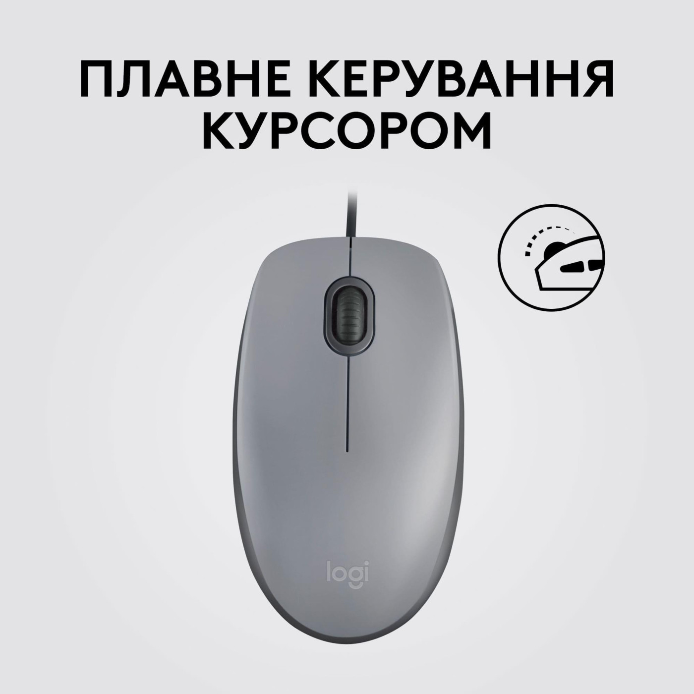 Бездротова миша Logitech M110 USB Silent Mid Gray (L910-006760) (910-006760)