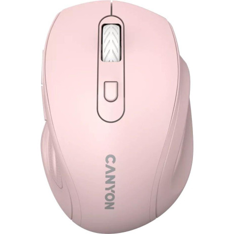 Миша Canyon OnClick 20 Ergonomic Silent Wireless Pink (CNE-CMSW20P)