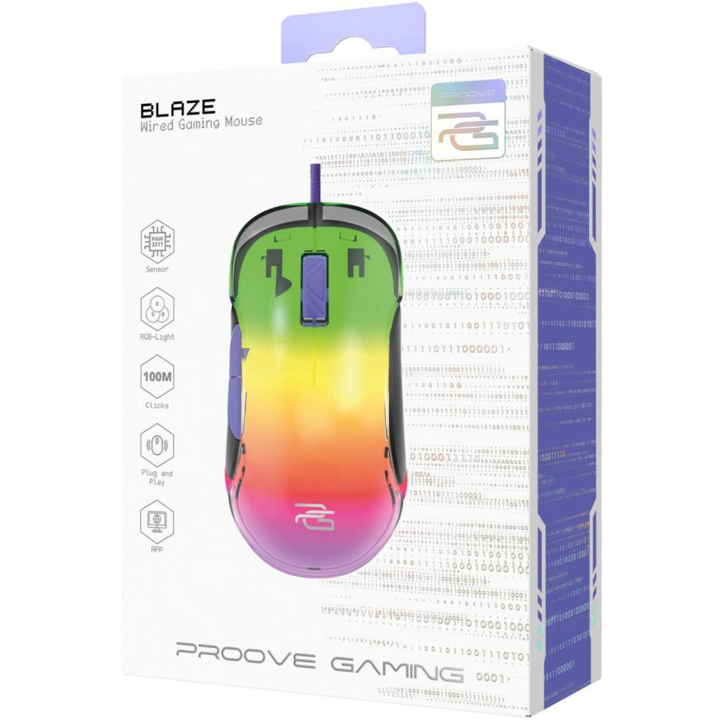 Миша Proove Gaming Blaze Black/Purple (GMBL00102001)