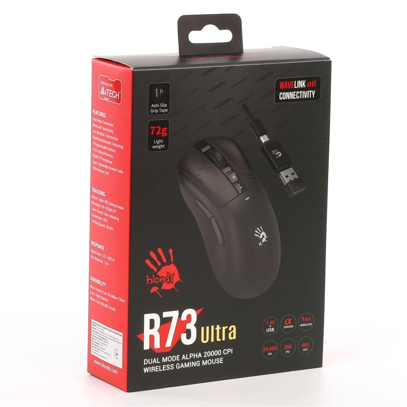 Миша Bloody A4Tech R73 Ultra Black (R73 Ultra (Black))