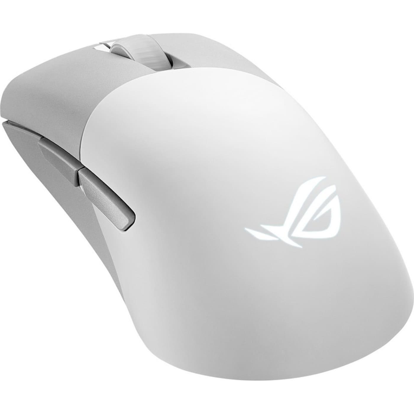 Бездротова миша ASUS ROG Keris AimPoint RGB USB/WL/BT White (90MP02V0-BMUA10)