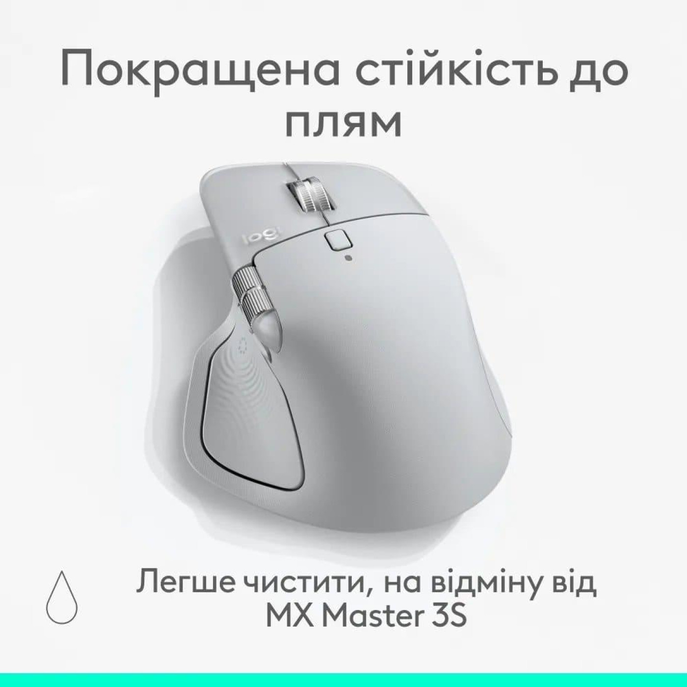 Миша Logitech MX Master 4 Performance Wireless Pale Grey (L910-007563)