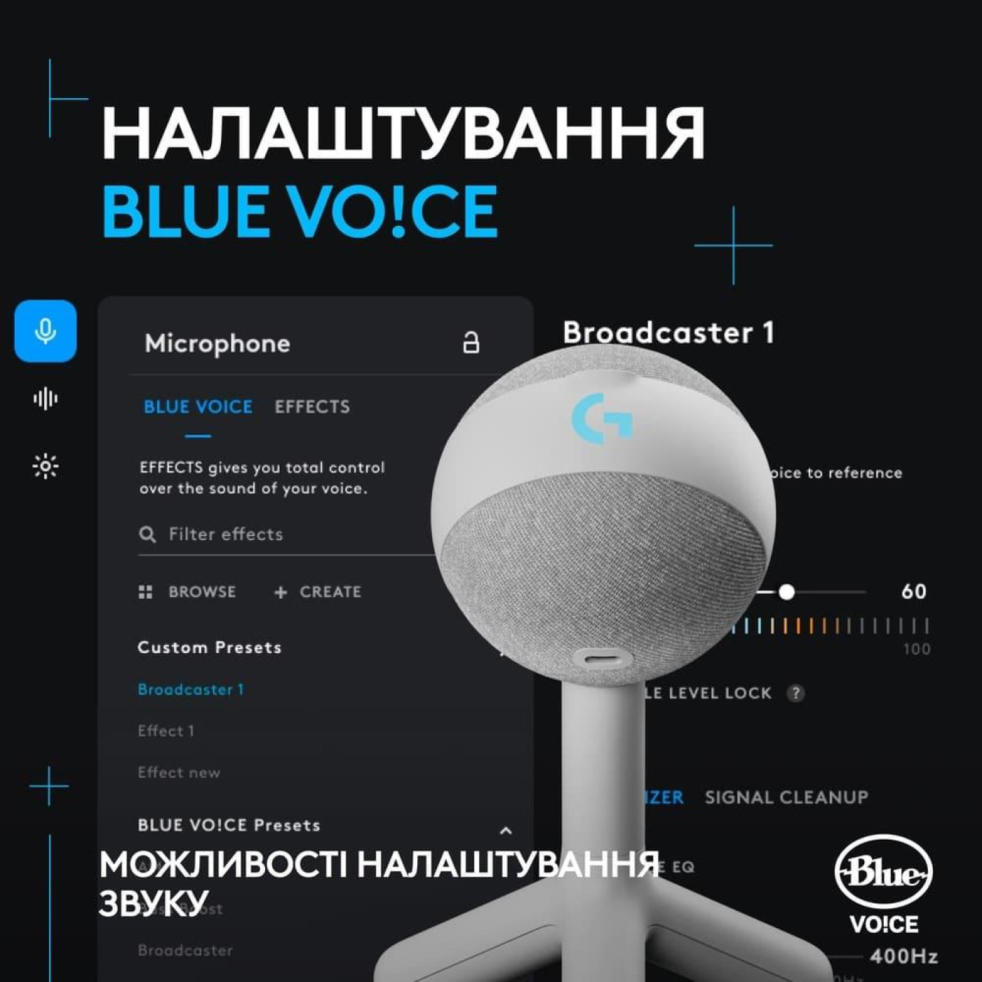 Микрофон Logitech Yeti Orb RGB Off-White (988-000558)