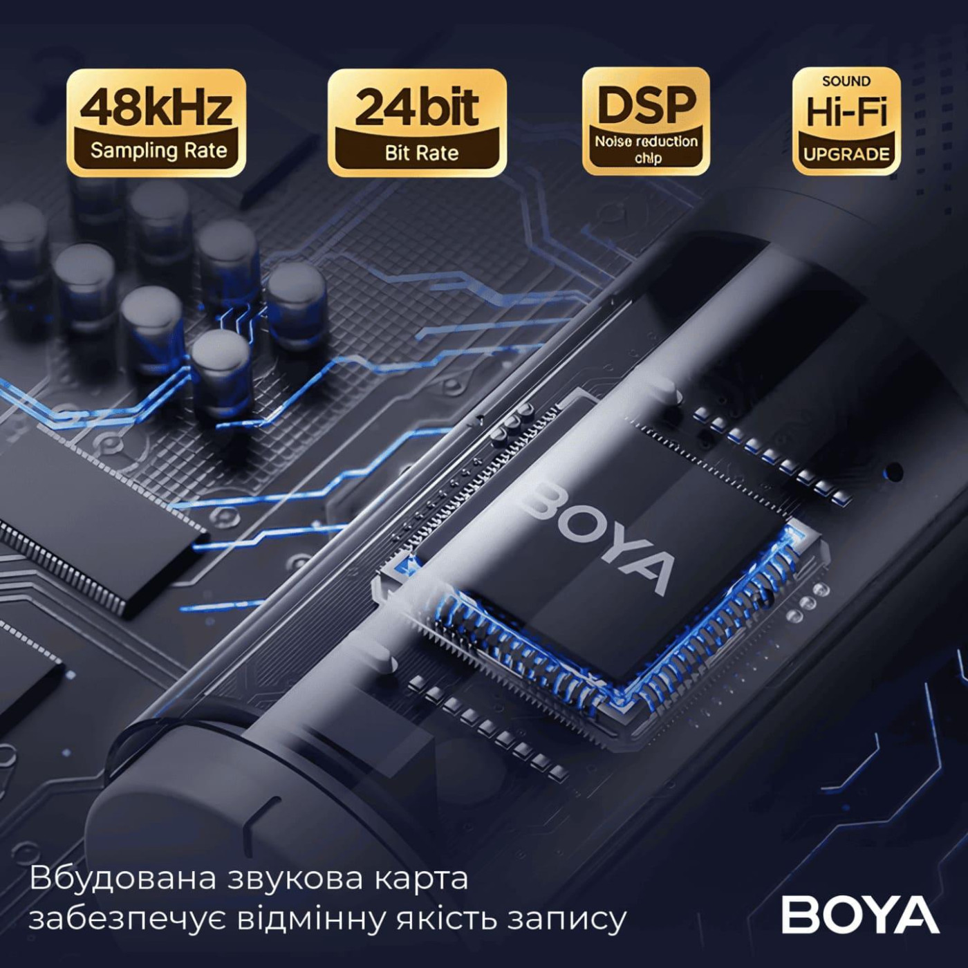 Микрофон Boya K9 RGB Black K9)