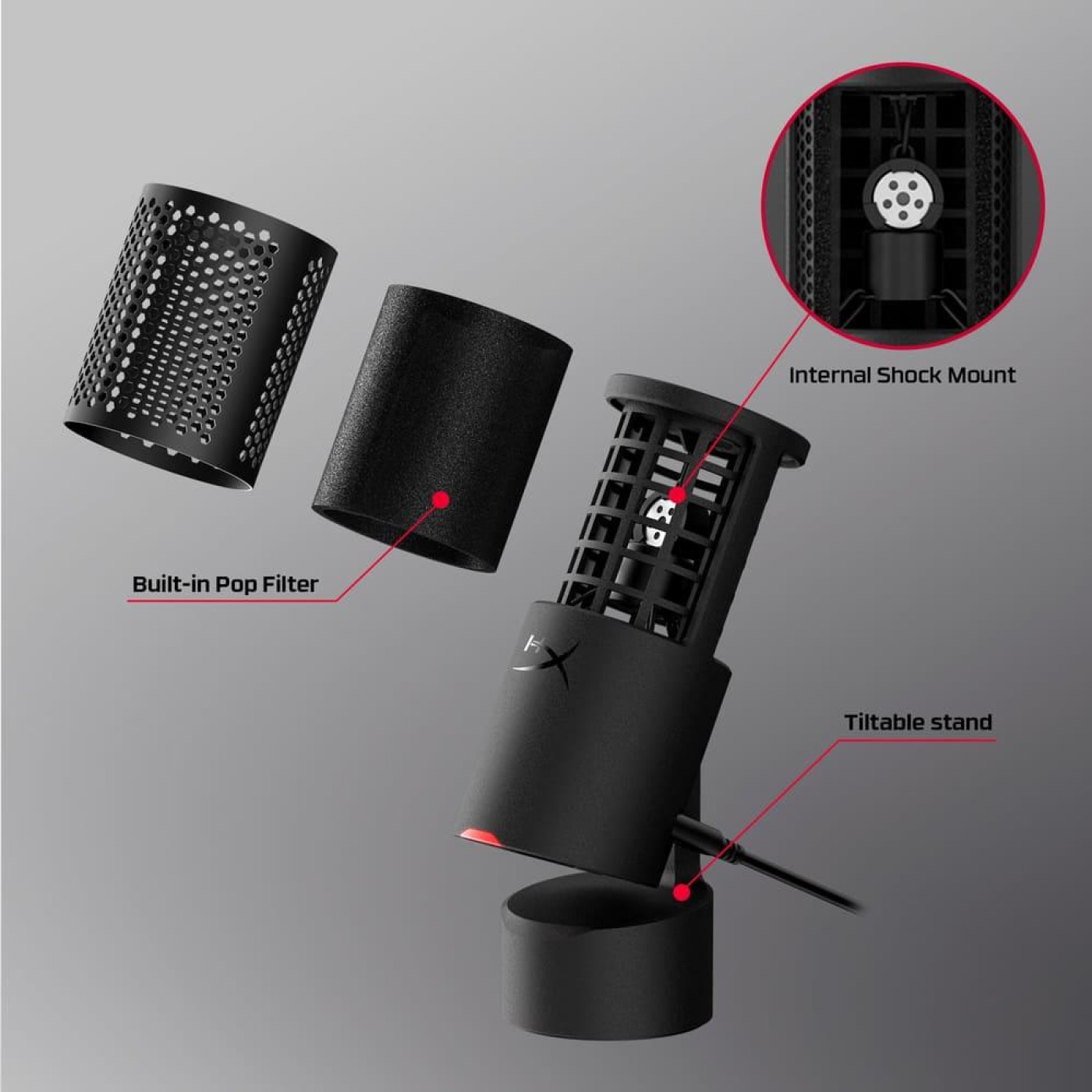 Мікрофон HyperX SoloCast 2 Omni USB-A Black (AR0A0AA)