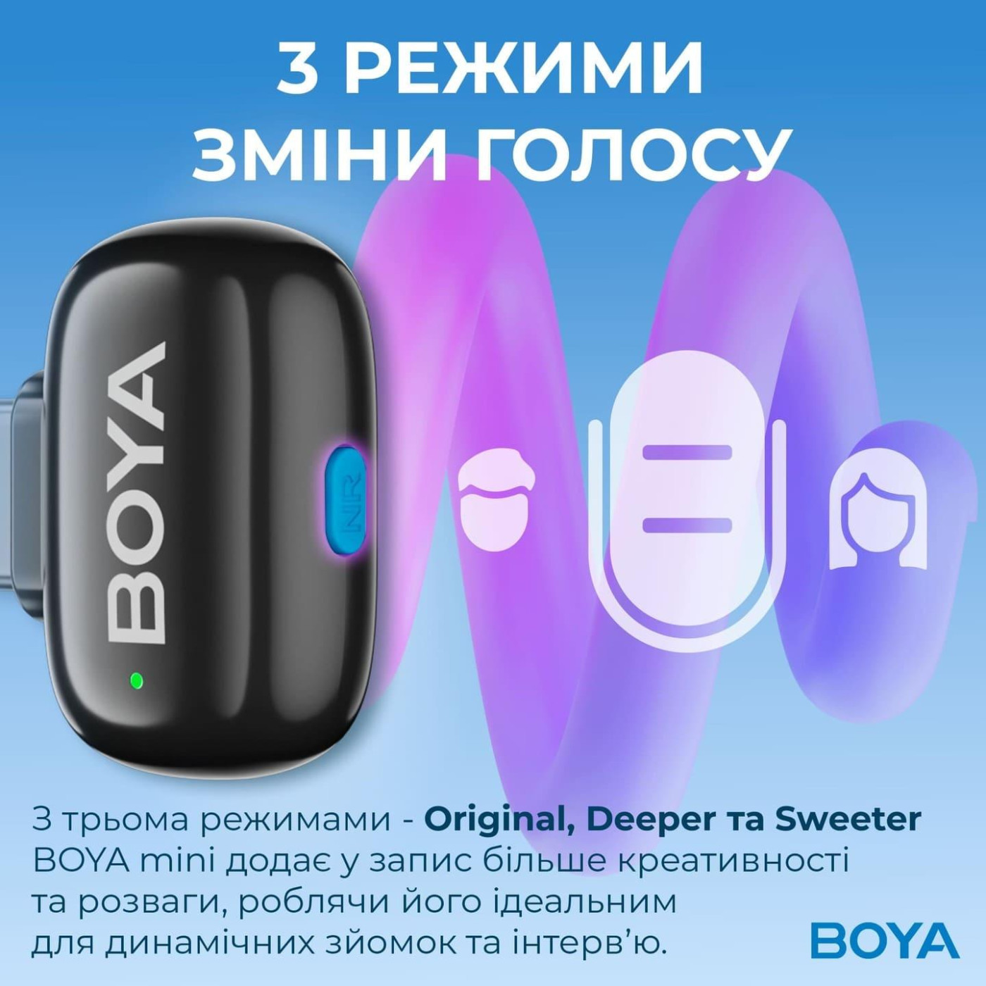 Микрофон Boya mini-16 Lightning Black (mini-16)