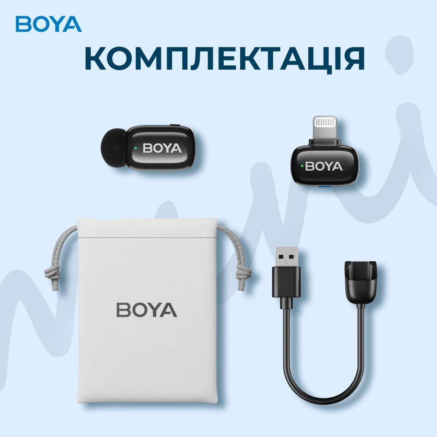 Микрофон Boya mini-16 Lightning Black (mini-16)