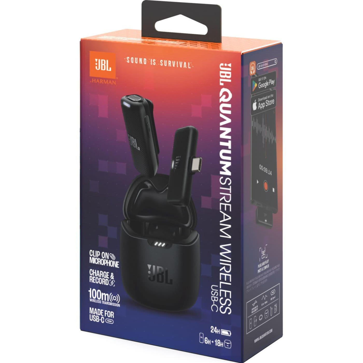 Мікрофон JBL Quantum Stream Wireless USB-C - Black (JBLSTRMWLUSBCBLK)