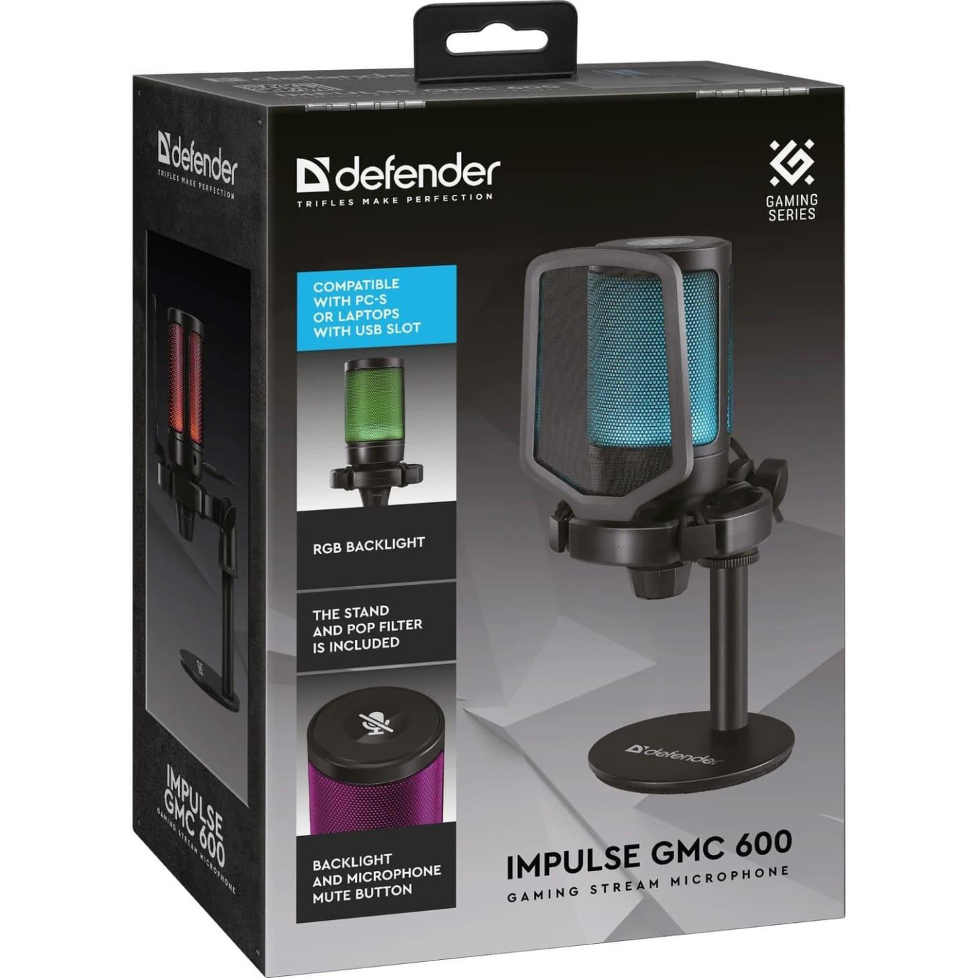 Мікрофон Defender Impulse GMC 600 USB RGB Black (646600)