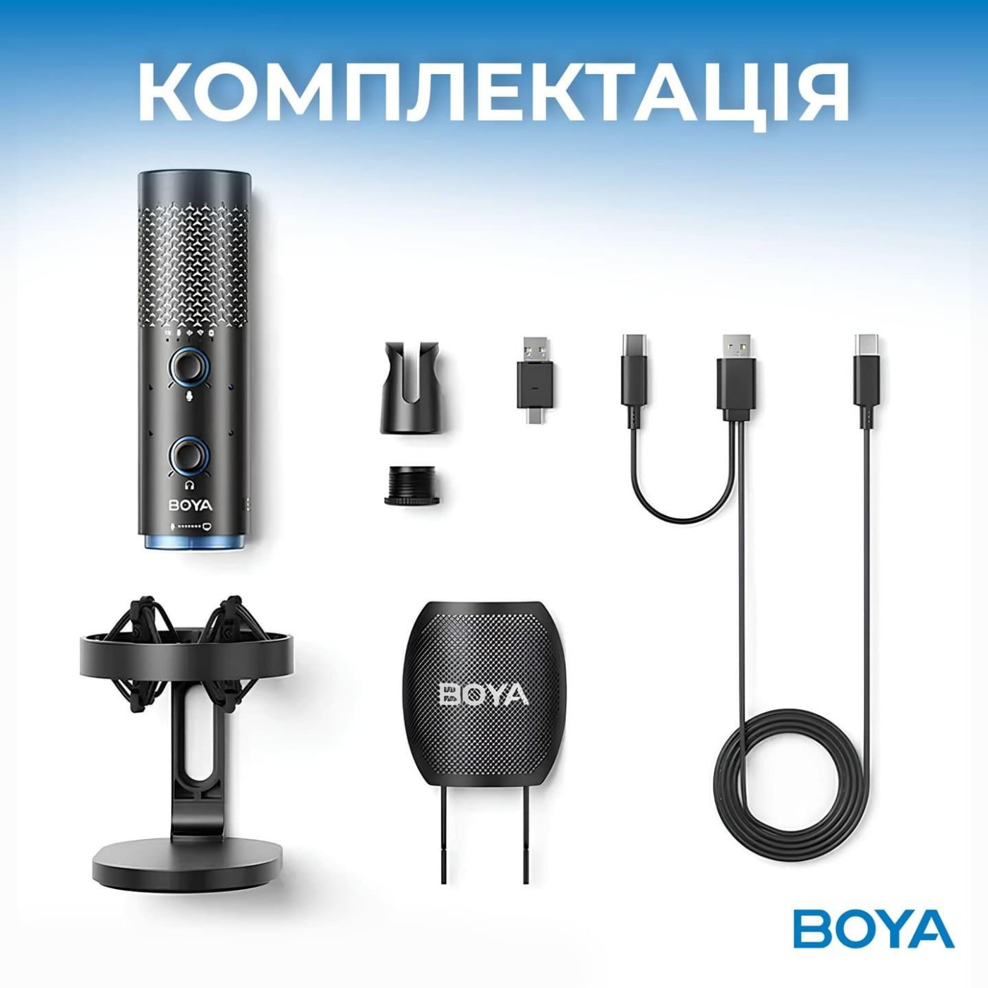 Микрофон Boya K5-02 RGB Black K5-02)