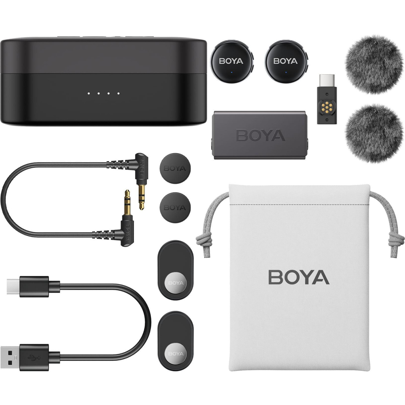 Микрофон Boya LINK 3-02 Type-C/TRS Black (LINK 3-02)