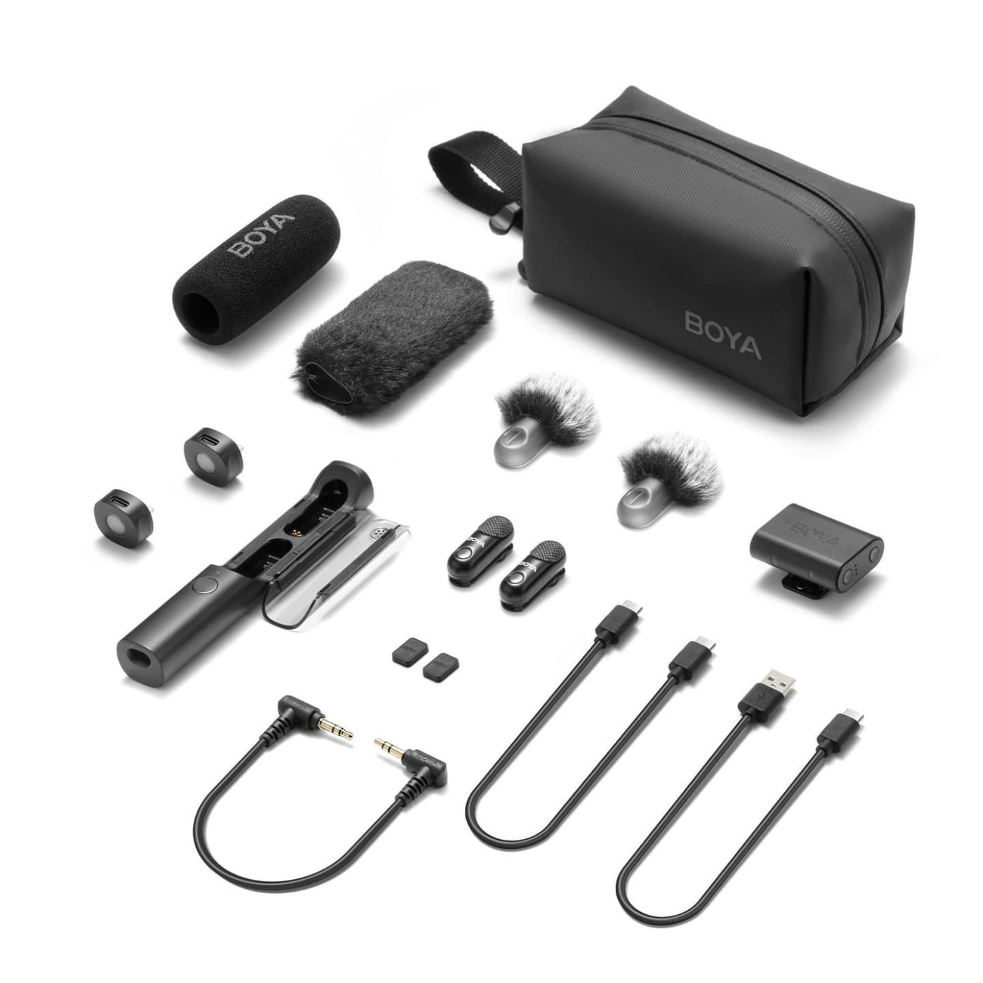 Микрофон Boya Magic-02 Type-C/Lightning Black (Magic-02)