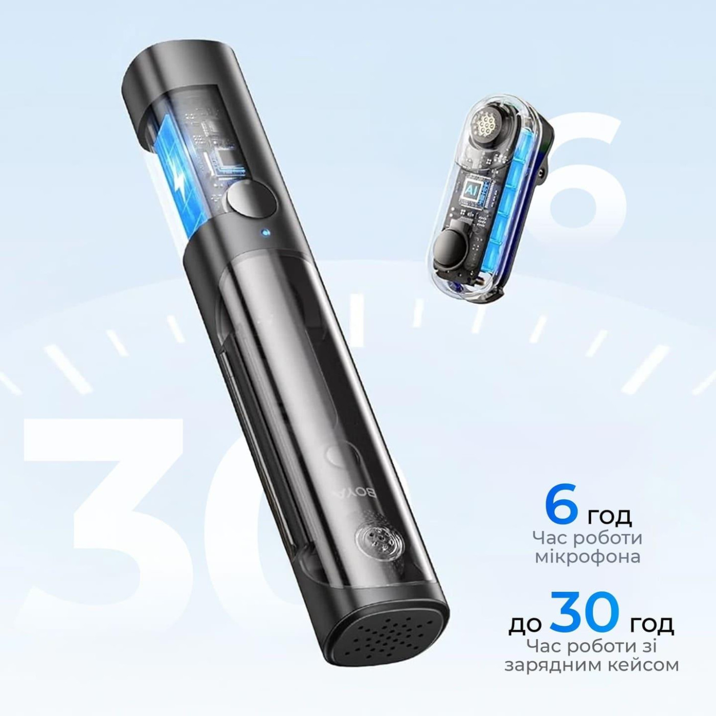 Микрофон Boya Magic-07 Type-C Black (Magic-07)