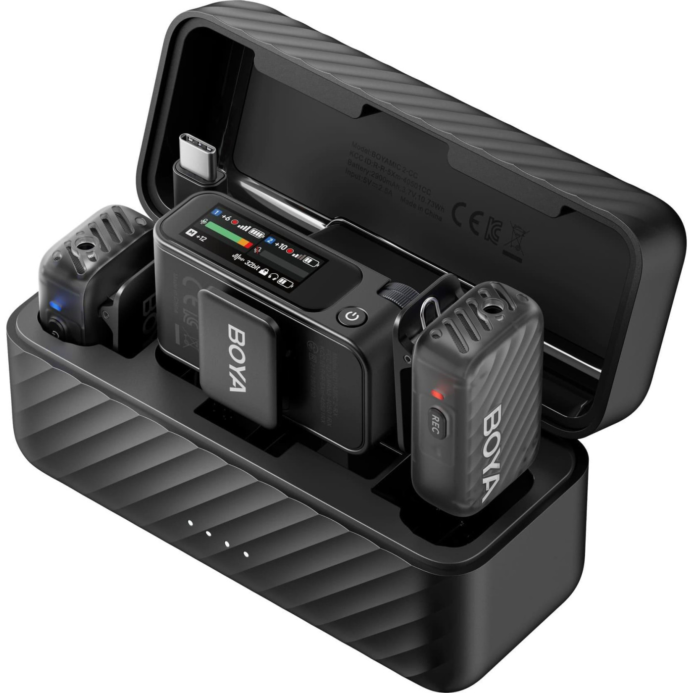 Микрофон Boya MIC 2-02 Type-C/TRS Black (MIC 2-02)