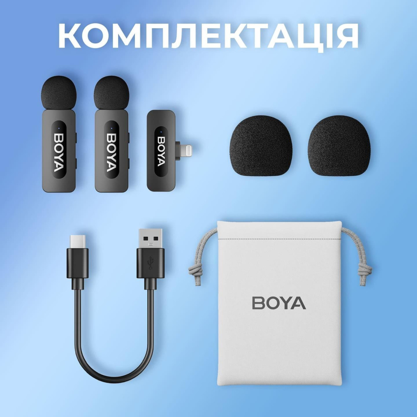Микрофон Boya BY-V2 Lightning Black (BY-V2)