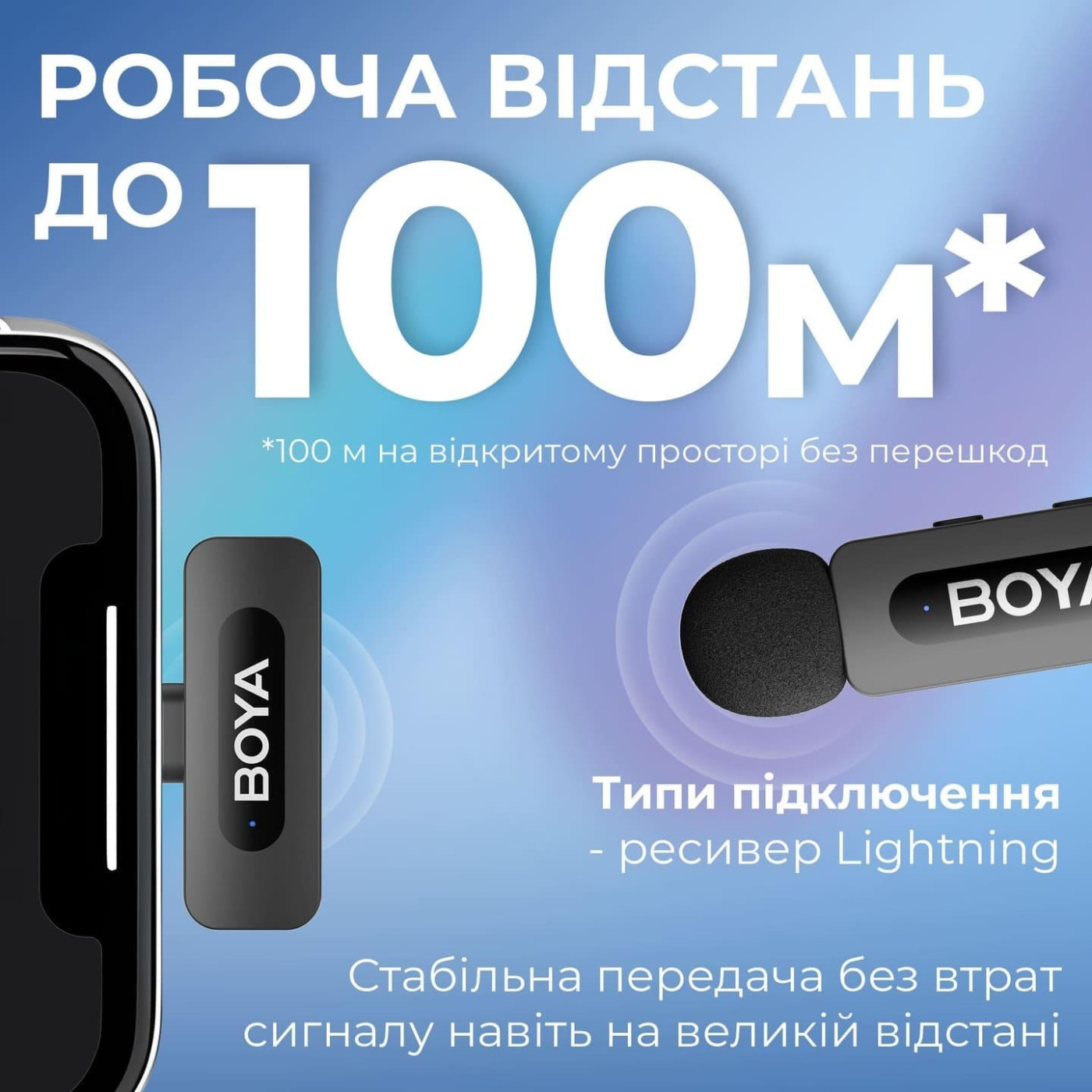Микрофон Boya BY-V3 Lightning Black (BY-V3)