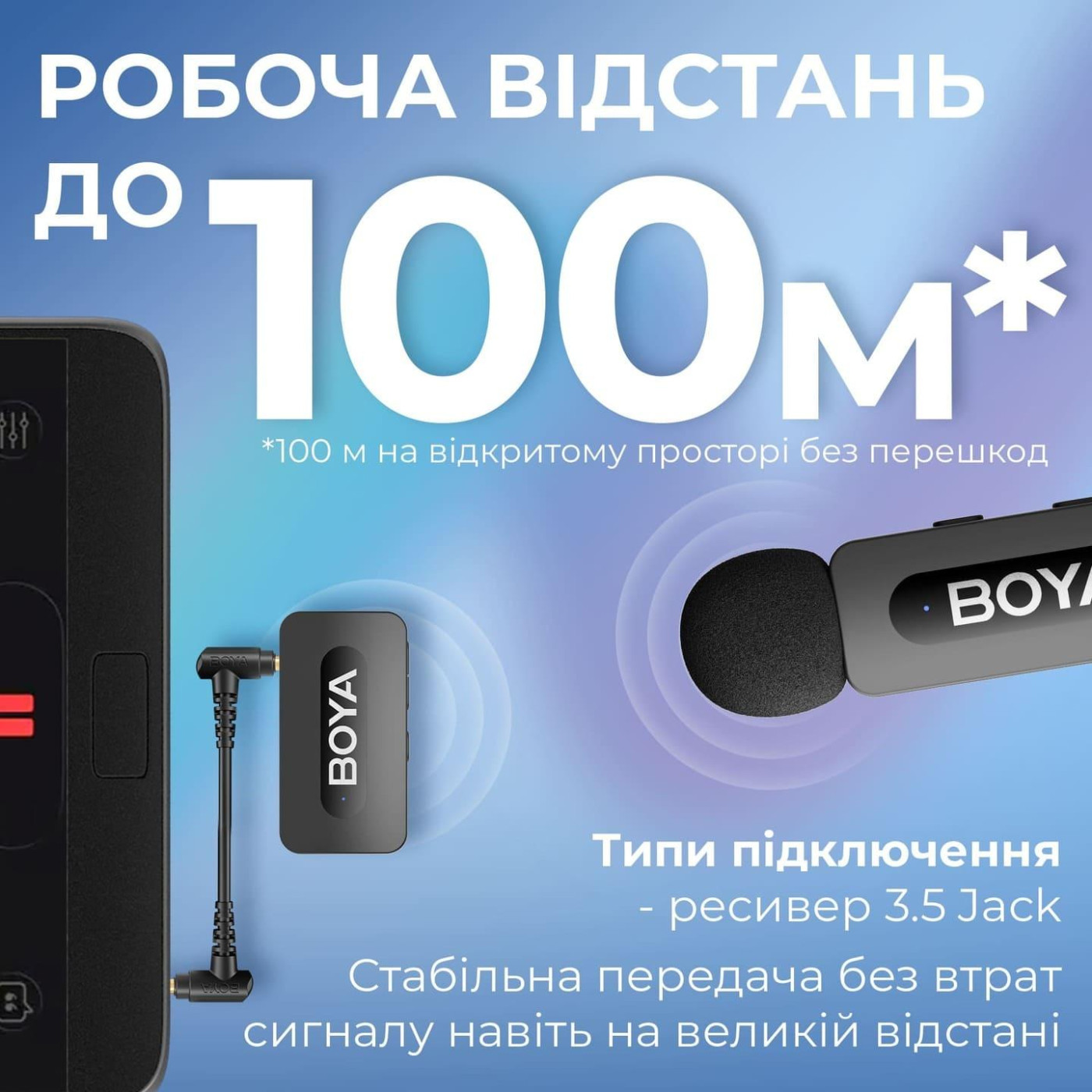 Микрофон Boya BY-V35 TRS for camera Black (BY-V35)