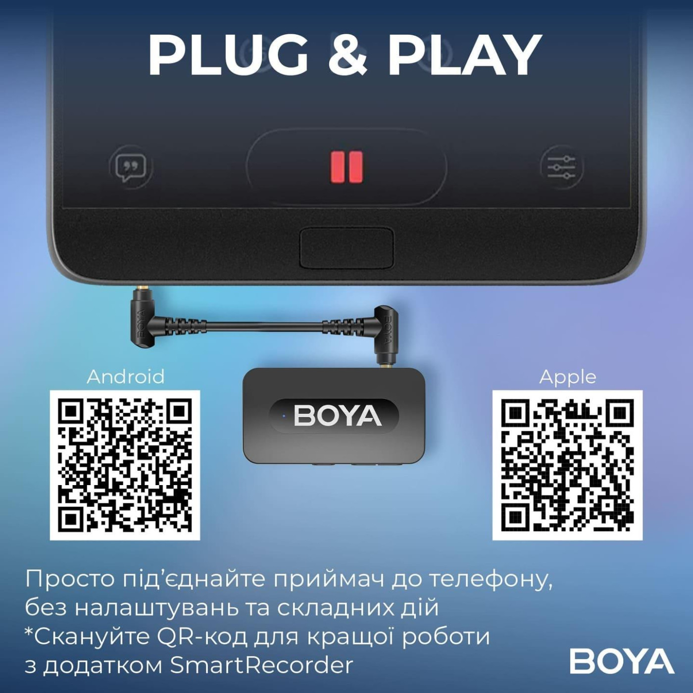 Микрофон Boya BY-V35 TRS for camera Black (BY-V35)