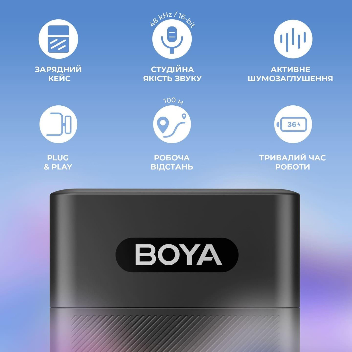 Микрофон Boya BY-V35 TRS for camera Black (BY-V35)