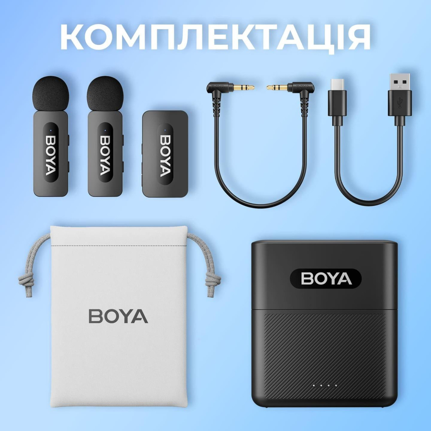 Микрофон Boya BY-V35 TRS for camera Black (BY-V35)