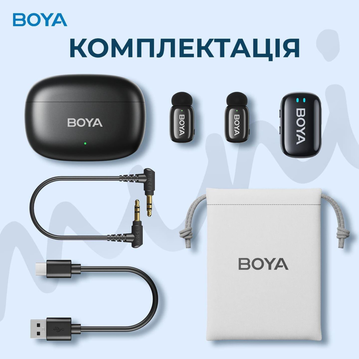 Микрофон Boya mini-18 TRS for camera Black (mini-18)