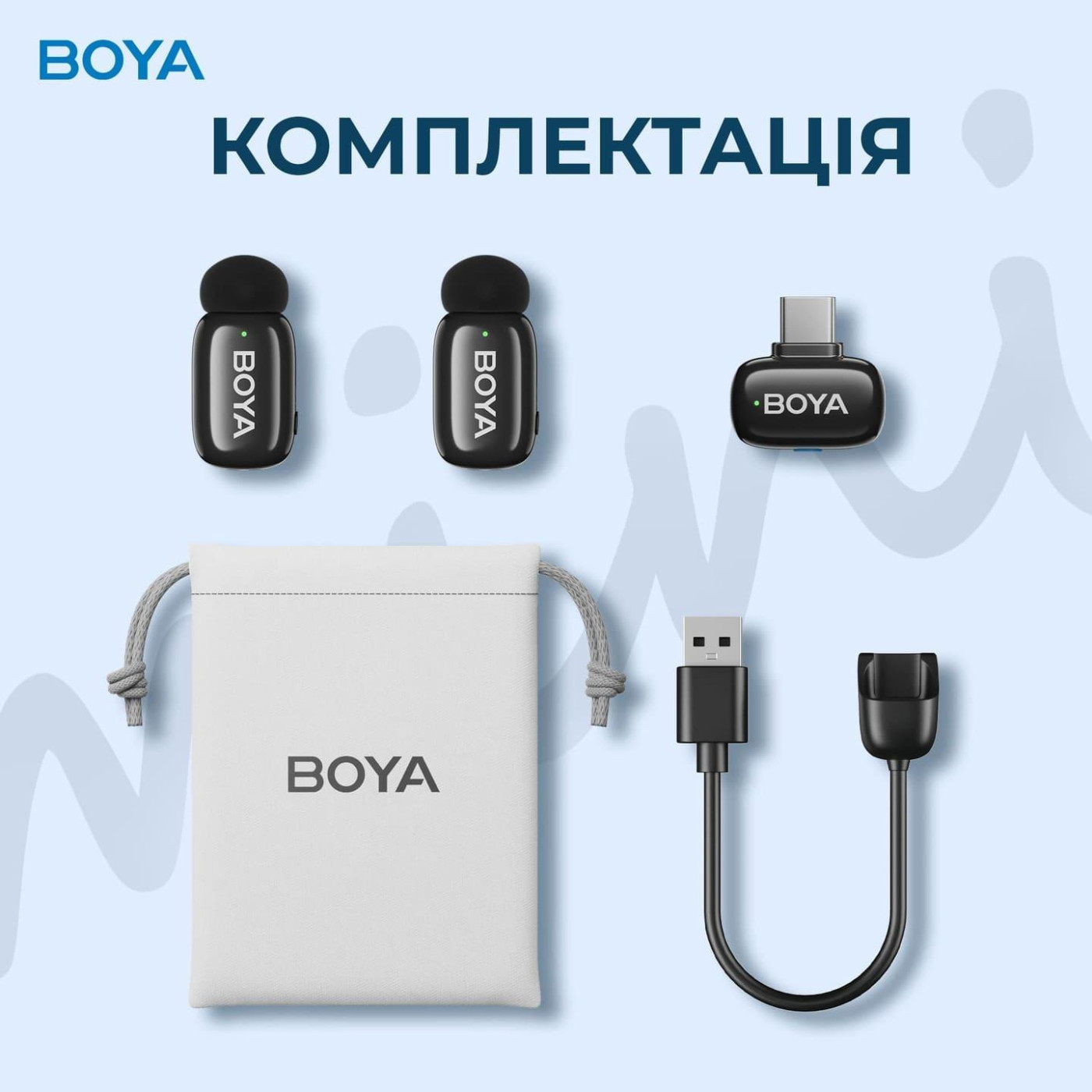 Микрофон Boya mini-23 Type-C Black (mini-23)