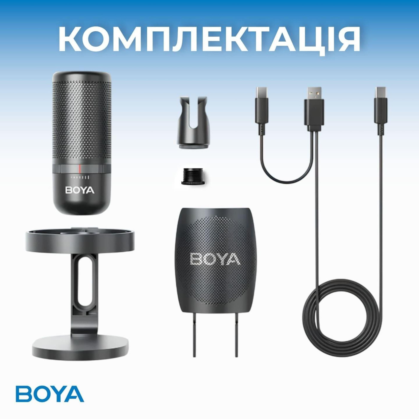 Микрофон Boya K3-02 RGB Black K3-02)