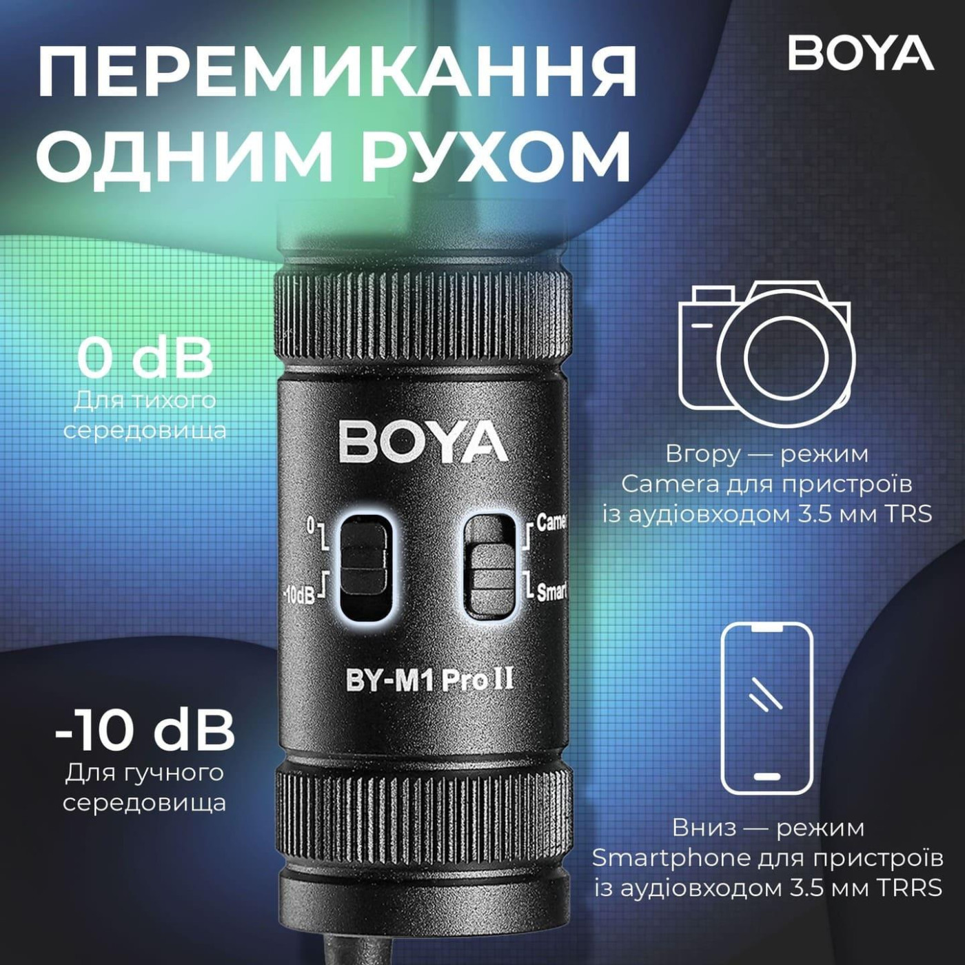 Микрофон Boya BY-M1 Pro II Black (BY-M1 Pro II)