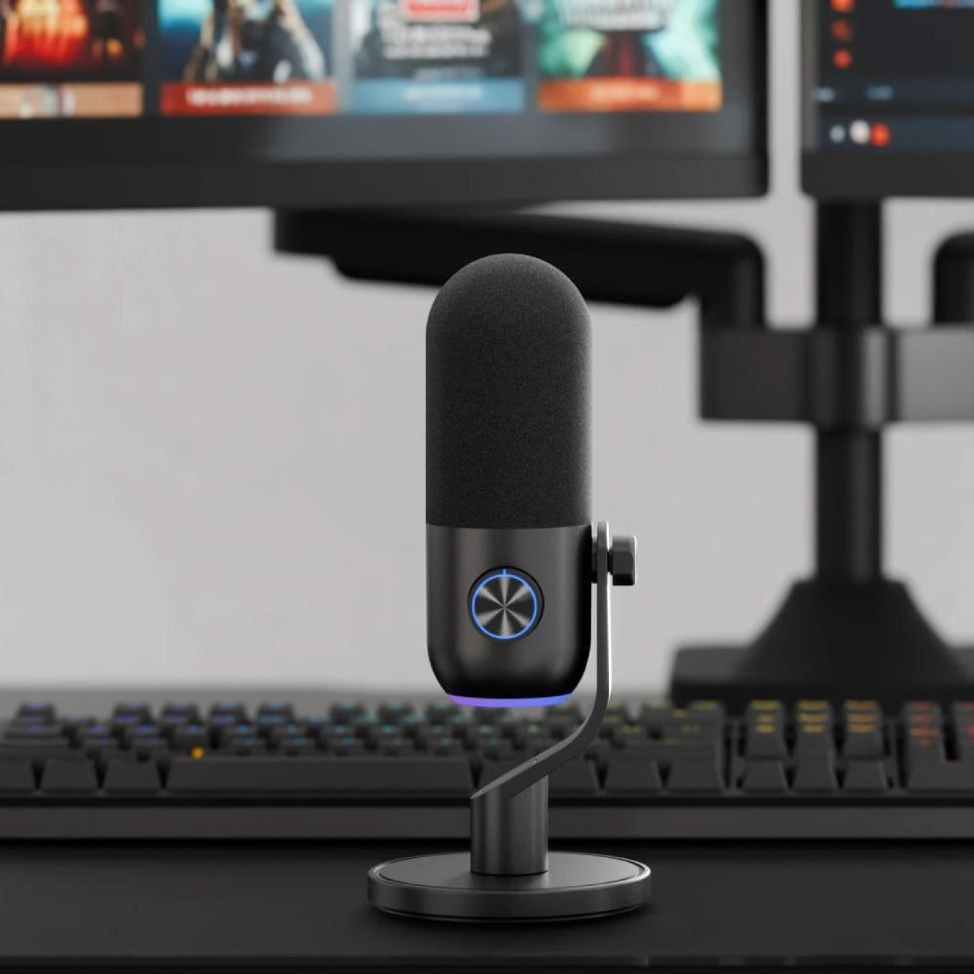 Микрофон STREAMPLIFY MIC MINI-48-RGB-ST Black (SPMC-MM1C327.11)