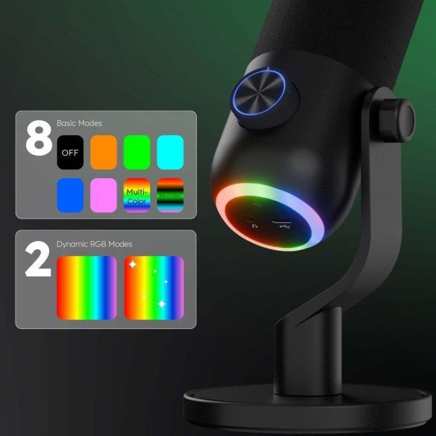 Микрофон STREAMPLIFY MIC MINI-48-RGB-ST Black (SPMC-MM1C327.11)
