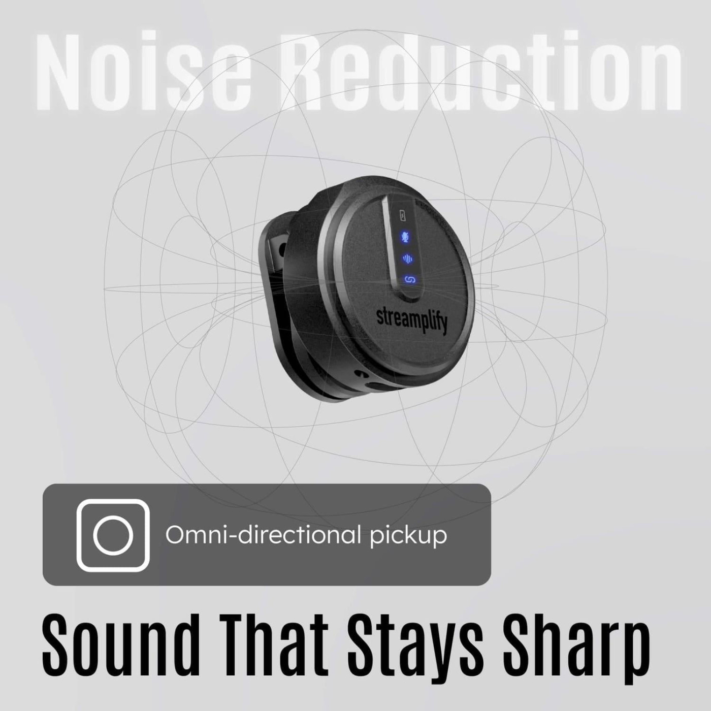 Микрофон STREAMPLIFY MIC GO-48-WL Black (SPML-MG1C051.11)