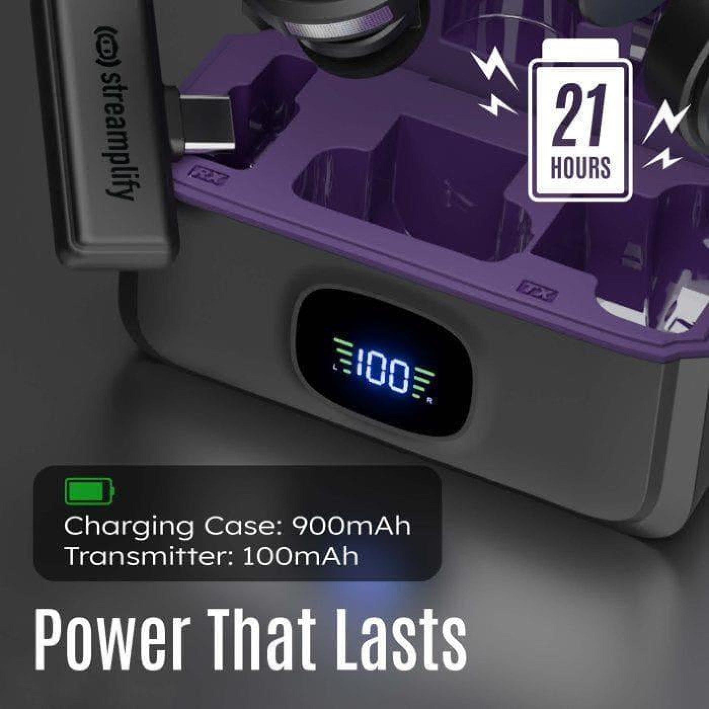 Микрофон STREAMPLIFY MIC GO-48-WL Black (SPML-MG1C051.11)