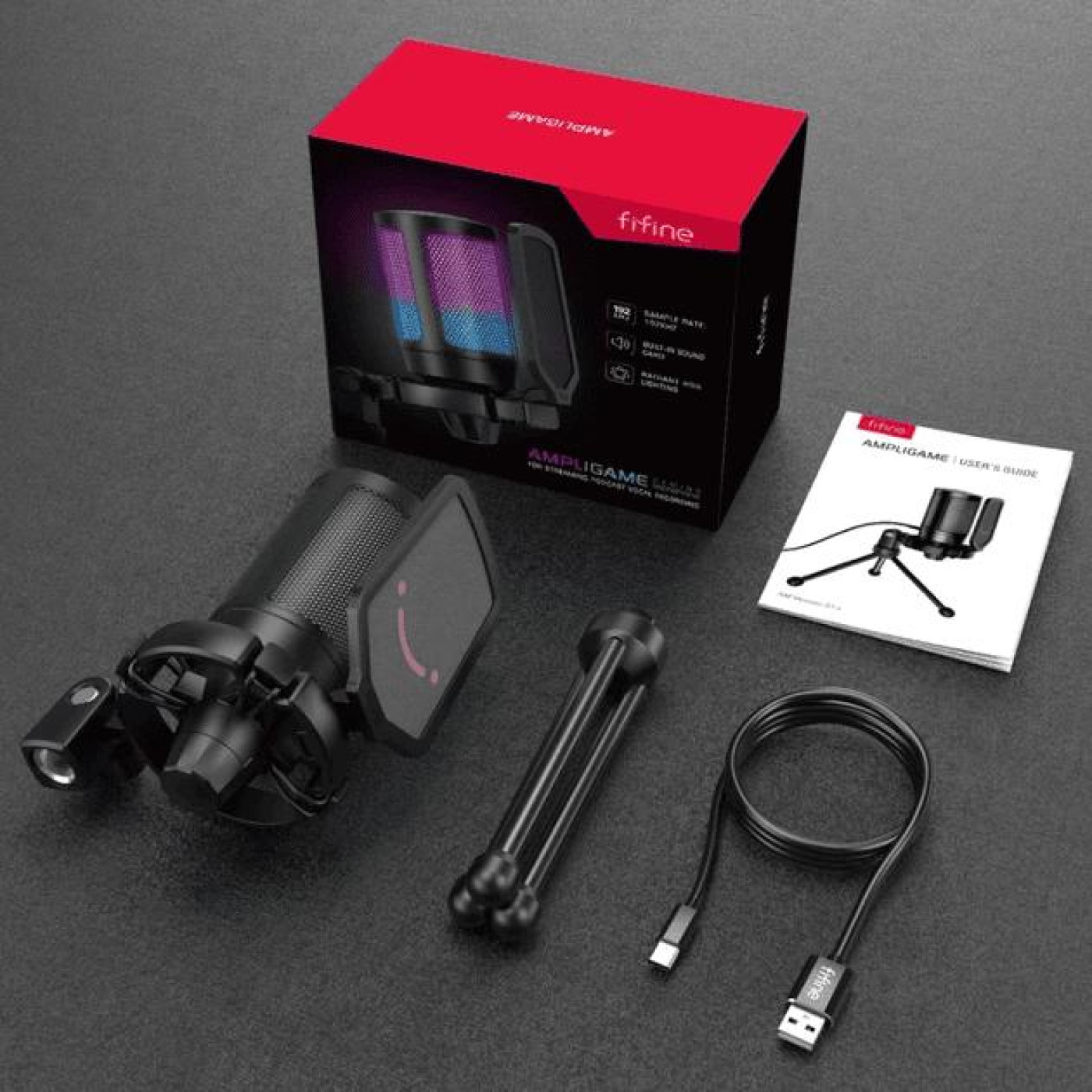 Мікрофон Fifine A6V AmpliGame Black (A6V)