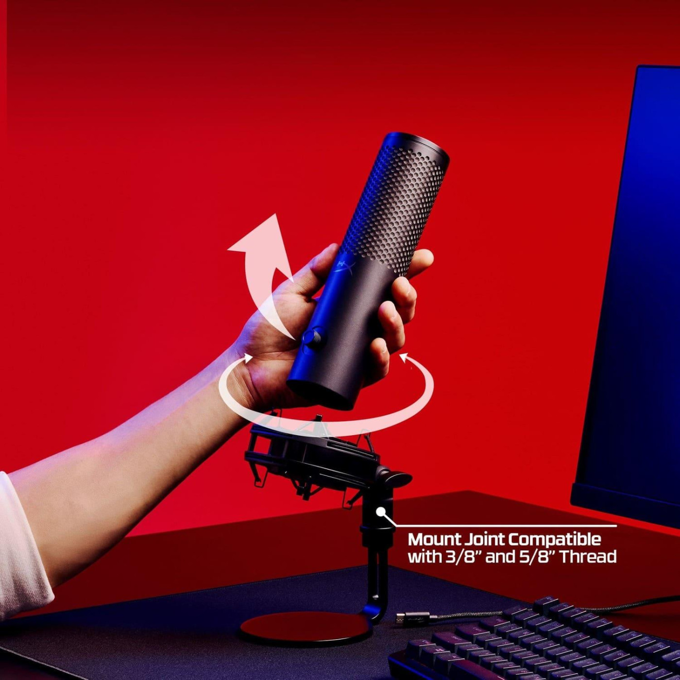 Микрофон HyperX QuadCast 2 S Black (9A273AA)