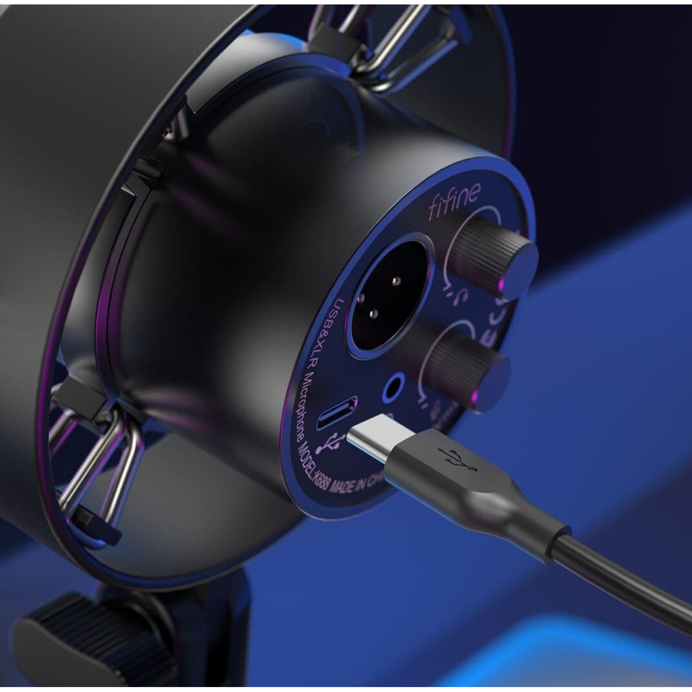 Мікрофон Fifine K688 XLR/USB Black (K688)